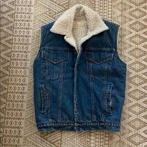 VINTAGE SILVER Cozy Jean Vest